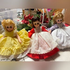 Madame Alexander 1976 Little Women Set- Amy, Jo, and Meg . Nice collector set.